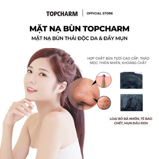 Mặt nạ lột mụn đầu đen Topcharm thu nhỏ lỗ chân lông, dưỡng da trắng hồng