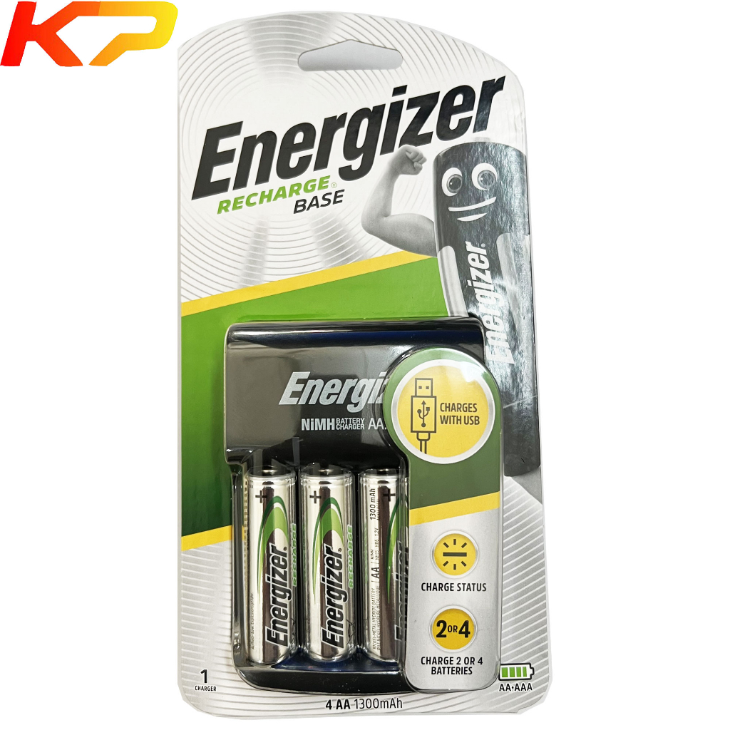 Máy sạc pin Energizer CHVC4 kèm 4 pin AA 1300mah | BigBuy360 - bigbuy360.vn
