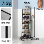 [Giá giày gấp] Kệ giày sắt rèn 7-8 tầng phong cách Châu Âu gọn gàng, bền đẹp, dễ cất giữ, lau chùi vệ sinh — ảnh 6