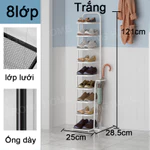 [Giá giày gấp] Kệ giày sắt rèn 7-8 tầng phong cách Châu Âu gọn gàng, bền đẹp, dễ cất giữ, lau chùi vệ sinh — ảnh 8