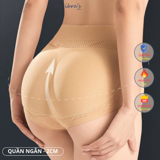 Quần Lót Độn Mông Đày Đặn Boxer iBra Quần Nâng Độn Mông Nữ Dày To Tròn, An Toàn Không Lộ Viền Cạp Cao Gợi Cảm B7