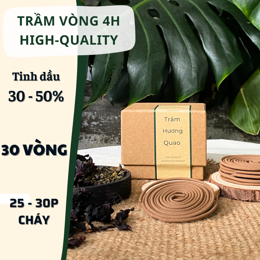 Trầm vòng Quao 4h (Loại Tốt) - Trầm vi sinh, Trầm sạch 100% [Quao.life ...
