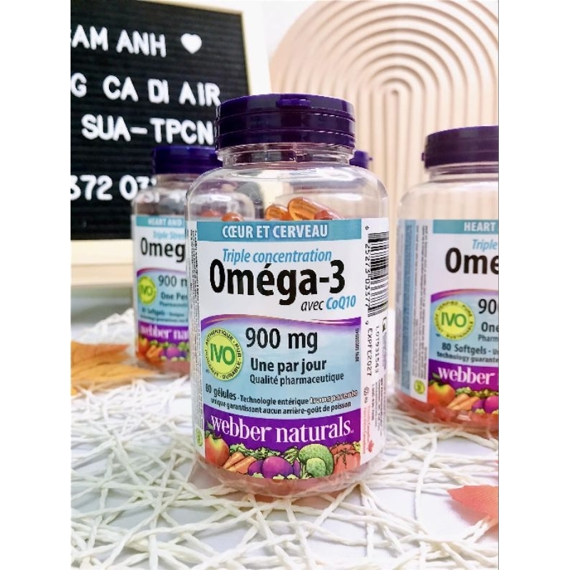 ( Bill Canada ) Dầu cá Omega 3 coQ10; Triple Strength Omega3 With