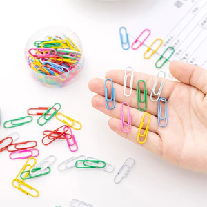 Hộp 50 kẹp giấy nhiều màu sắc dễ thương