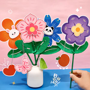 Bộ dụng cụ DIY làm thiệp chúc mừng hình bông hoa cho bé