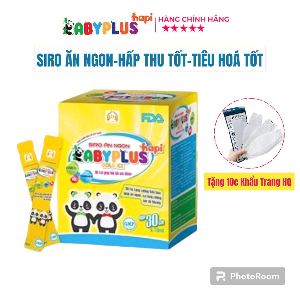 (Đã bán 1,9k) Siro Ăn Ngon Baby plus Giúp Bé Hết Biếng Ăn, Hết Táo Bón, Tăng Cân, Tăng Đề Kháng - Babyplus Siro ăn ngon cho bé