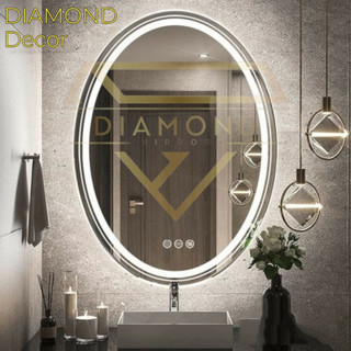 Gương LED Elip Cảm Ứng Cao Cấp Treo Tường, Gương LED DIAMOND MIRROR, EL-PM2V