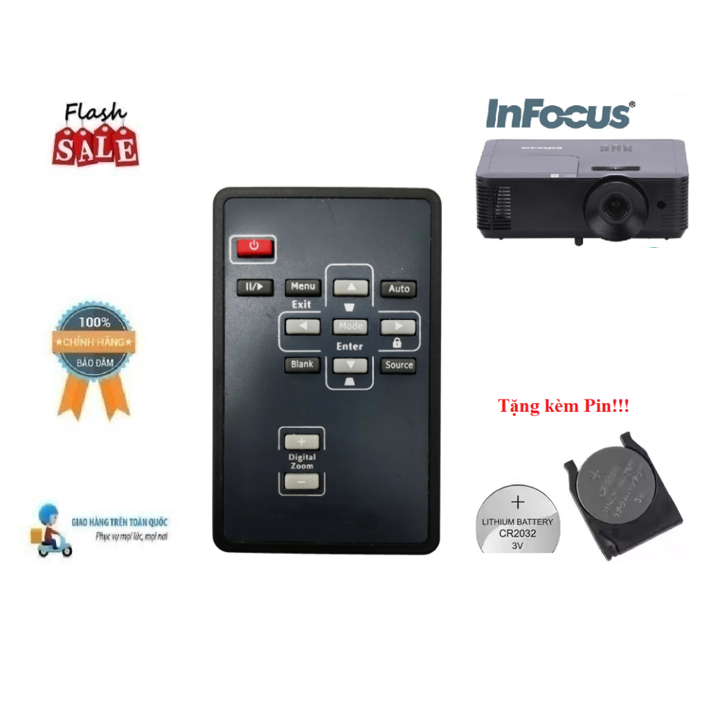 Remote Điều khiển máy chiếu INFOCUS IN100 IN102 IN104 IN105 IN106 T104 ...
