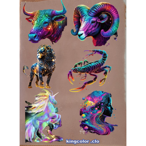 HÌNH ỦI ÁO-Sticker logo 12 Cung Hoàng Đạo  ỦI ÁO ĐẸP.CHẤT LƯỢNG .MẦU SẮC ẤN TƯỢNG- Hàng thiết kế .IN ỦI TRỰC TIẾP