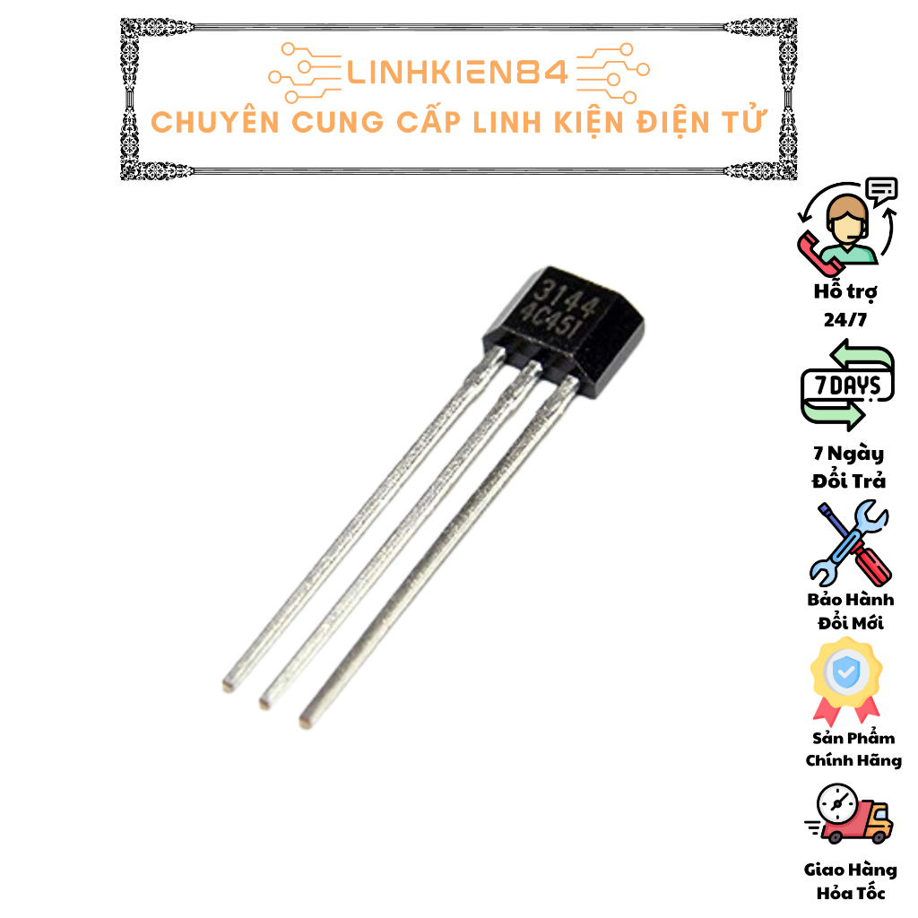 A3144 TO92 Cảm Biến Hall (3144) | Shopee Việt Nam
