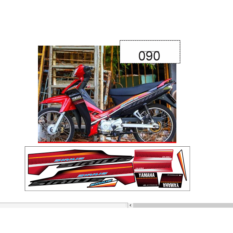 TEM RỜI SIRUIS 110 CAO CẤP ĐA DẠNG MÀU SẮC