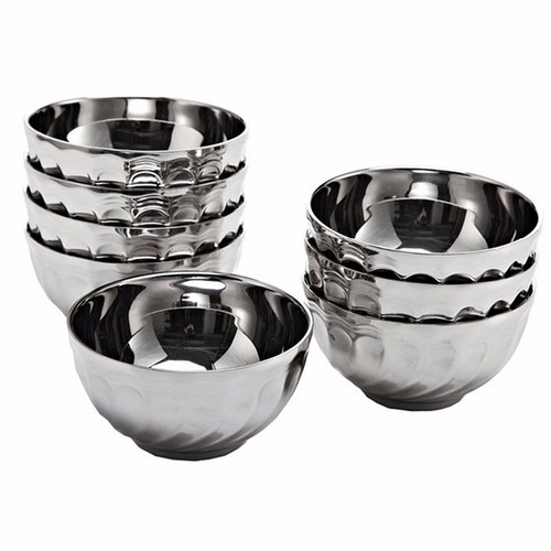 TÔ INOX 2 LỚP RÃNH XOẮN CÁCH NHIỆT- (size 16cm) | Shopee Việt Nam