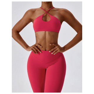 Bộ đồ thể thao tập gym,yoga nữ thiết kế chéo dây cao câp(mã lb150)