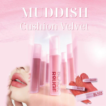 (Thanh lý dơ vỏ) Son Black Rouge Muddish Cushion Velvet MV01-MV06 Son Kem Black Rouge Half and Half Water Tint