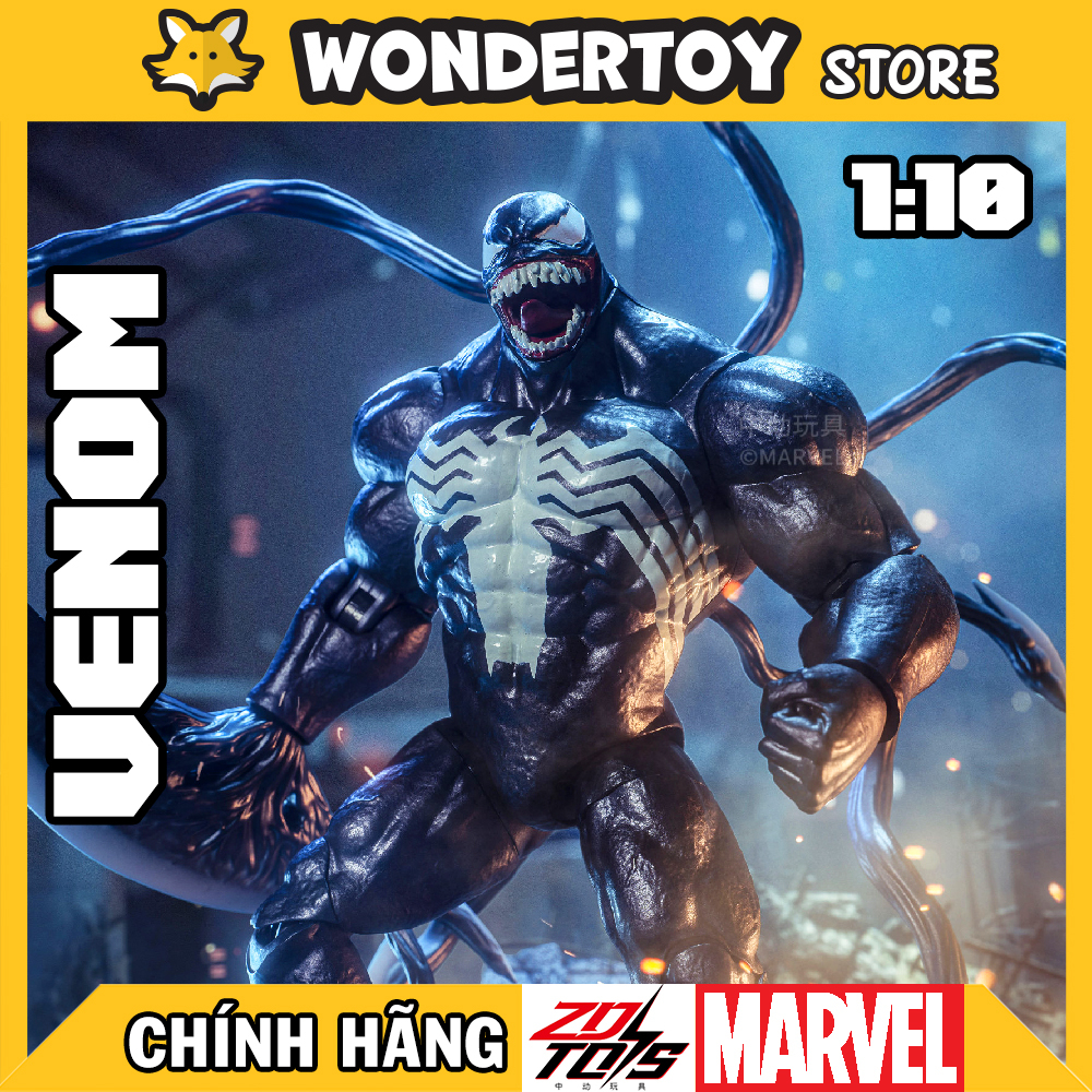 Mô hình ZD Toys Venom classic seri 1/10 Marvel chính hãng Shopee