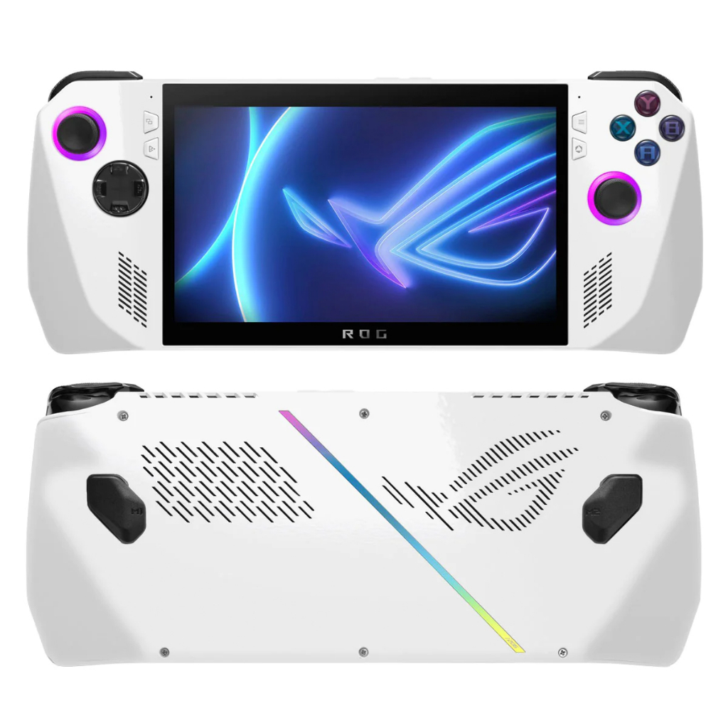 Skin dán Asus ROG Ally / Ally X màu trắng phủ bóng (Có thể custom theo ý thích | Đã cắt sẵn chi tiết)