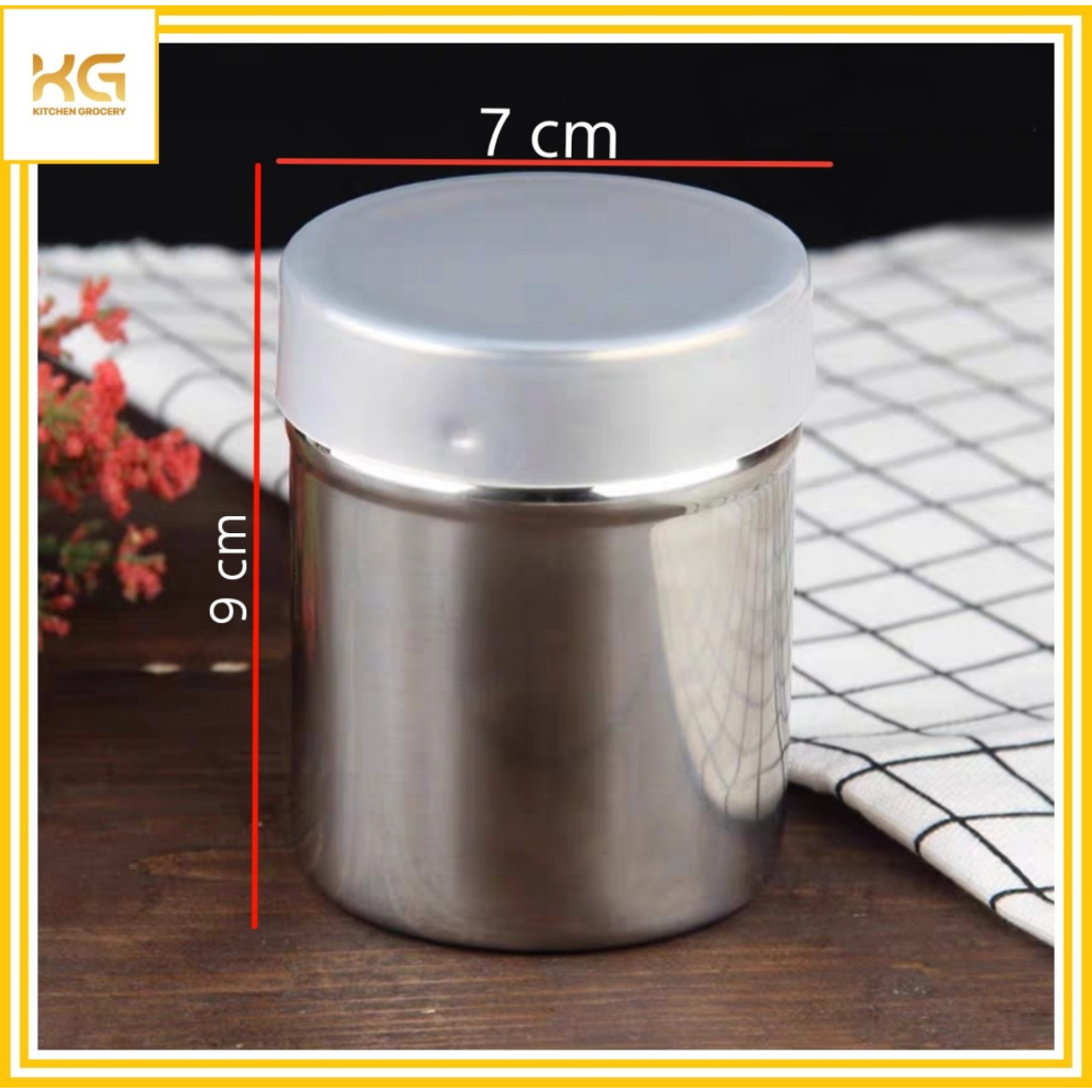 Hủ Inox Rắc Bột Cacao, Đường, Bột Nguyên Liệu Trang Trí | Shopee Việt Nam