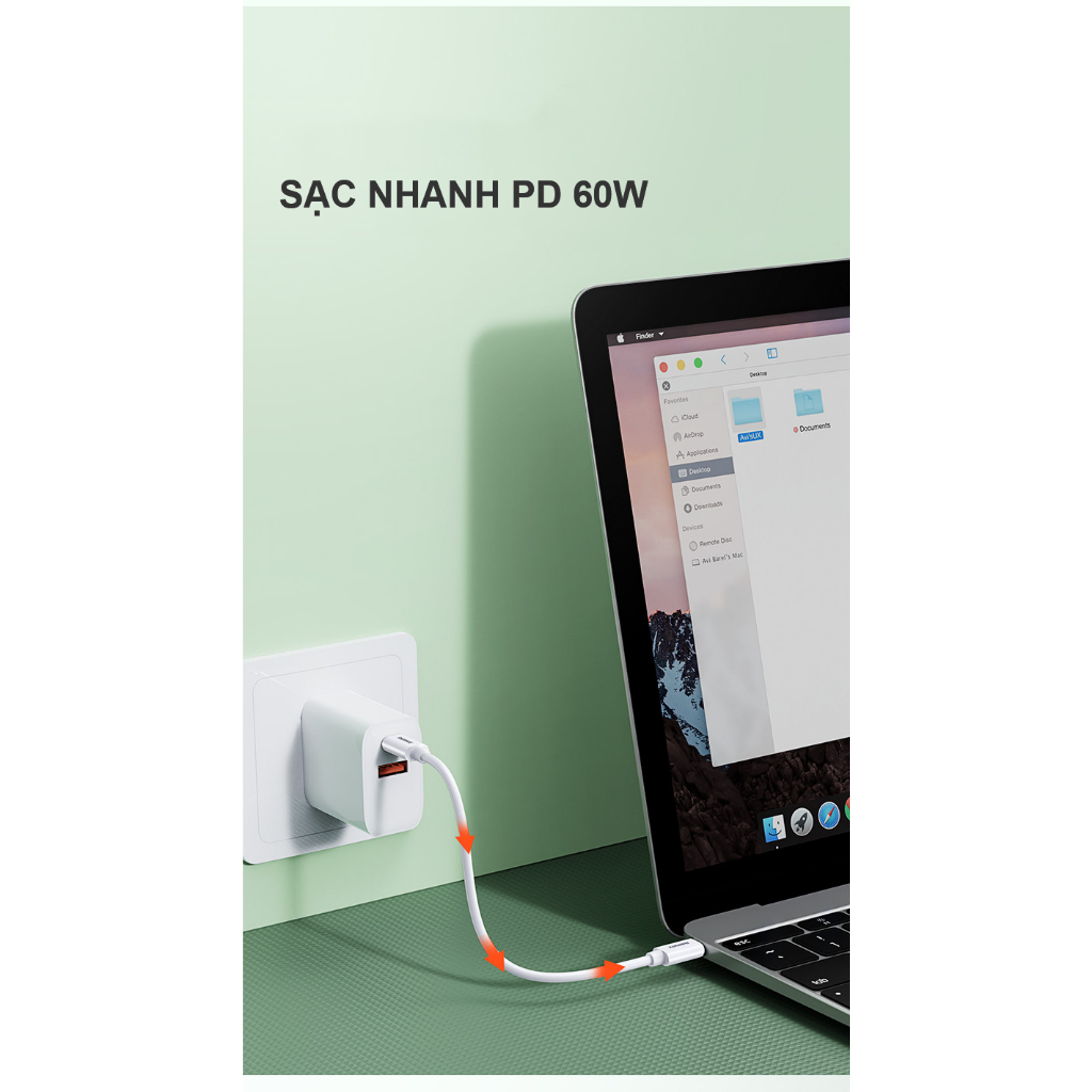 Bộ cáp sạc dạng kéo đa năng mini có 3 đầu chuyển đổi: Type C, Micro dễ dàng khi sạc nhiều thiết bị