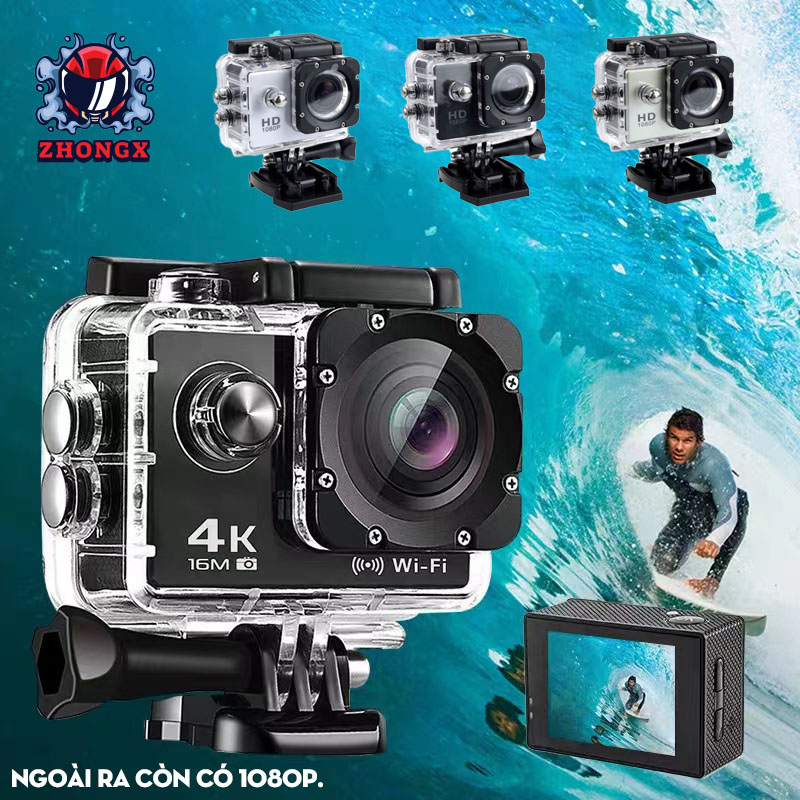 Camera thể thao 4K Máy ảnh thể thao chống thấm nước Camera chống rung ...