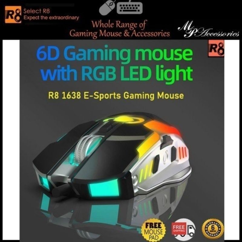 CHUỘT GAME R8 1615 | Shopee Việt Nam