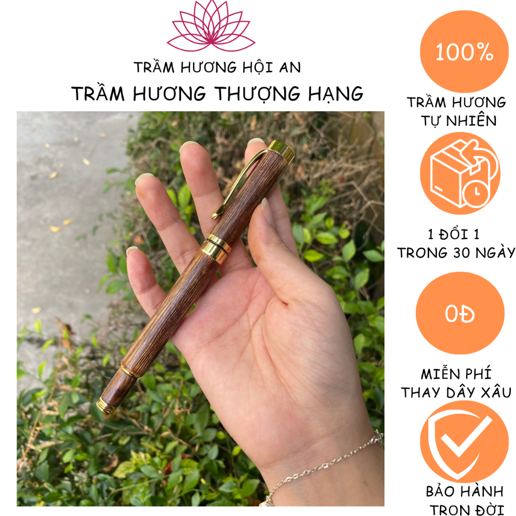 [bán lỗ lấy tương tác]Bút làm bằng trầm hương tốc tự nhiên, vật phẩm ý nghĩa vừa dùng vừa trưng bày,Trầm Hương Hội an.
