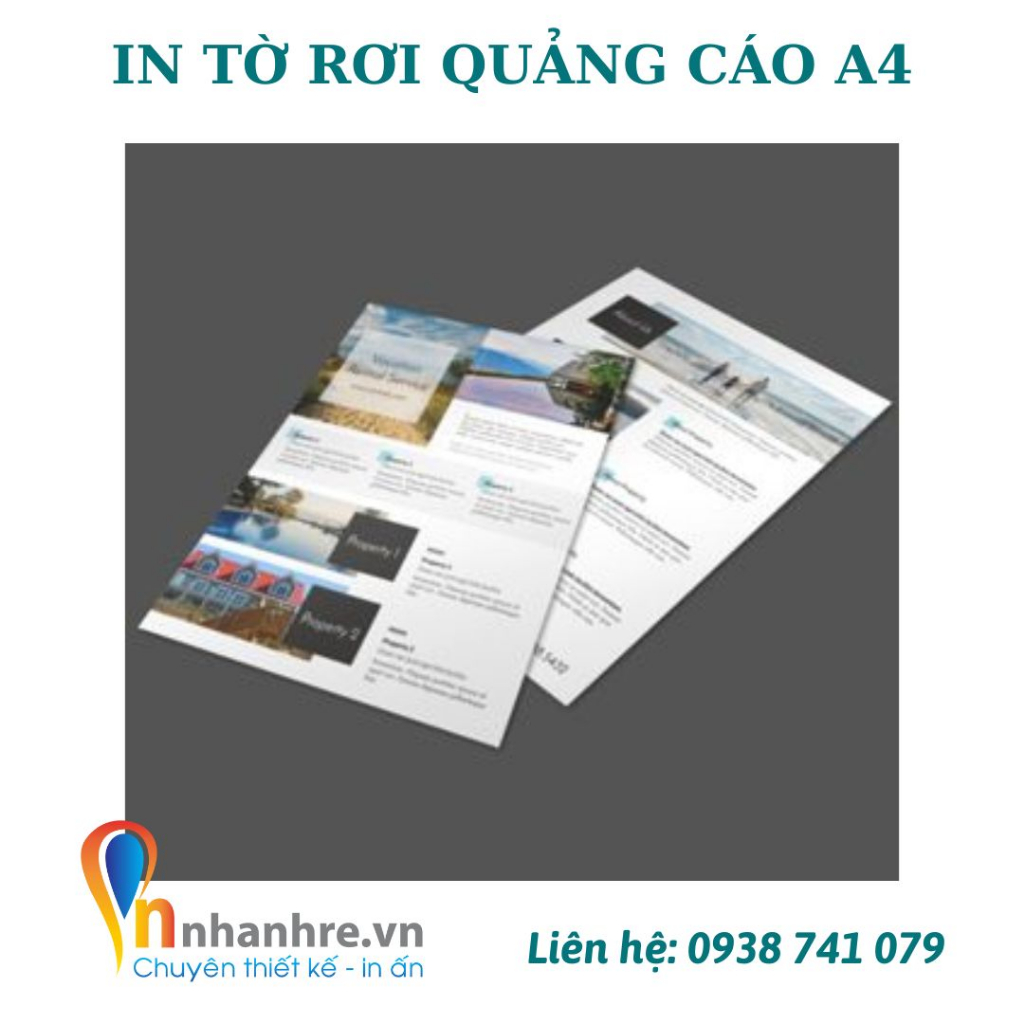Giấy, in tờ rơi quảng cáo C100 - C150 theo yêu cầu kích thước A4 uy tín ...