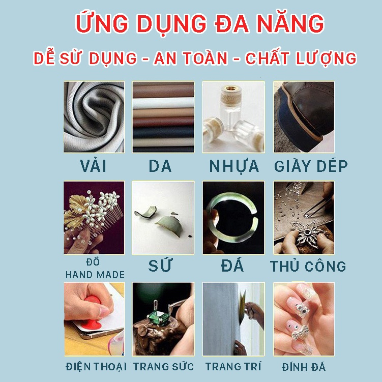 Keo dán E8000 dán màn hình điện thoại dán đá dán mô hình dán lắp ráp