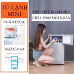 Tủ lạnh mini 2 ngăn 42l có tích hợp ngăn đá riêng tiện lợi để đồ ăn, thức uống, mĩ phẩm, trữ sữa — ảnh 5