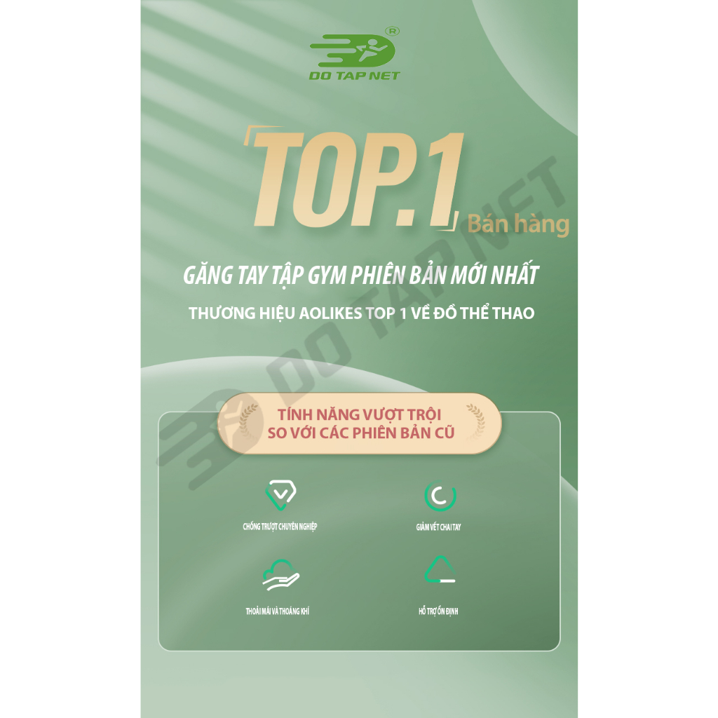 Ảnh Găng Tay Thể Thao  Aolikes Tập Gym Chất Liệu Thoáng Khí Với Miếng Đệm Silicon Chống Trượt 3