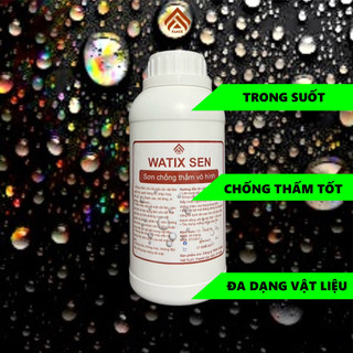 Sơn Chống Thấm ngược, chống thấm thẩm thấu tường, gạch, đá, cemboard... Hiệu ứng lá sen - Watix Sen