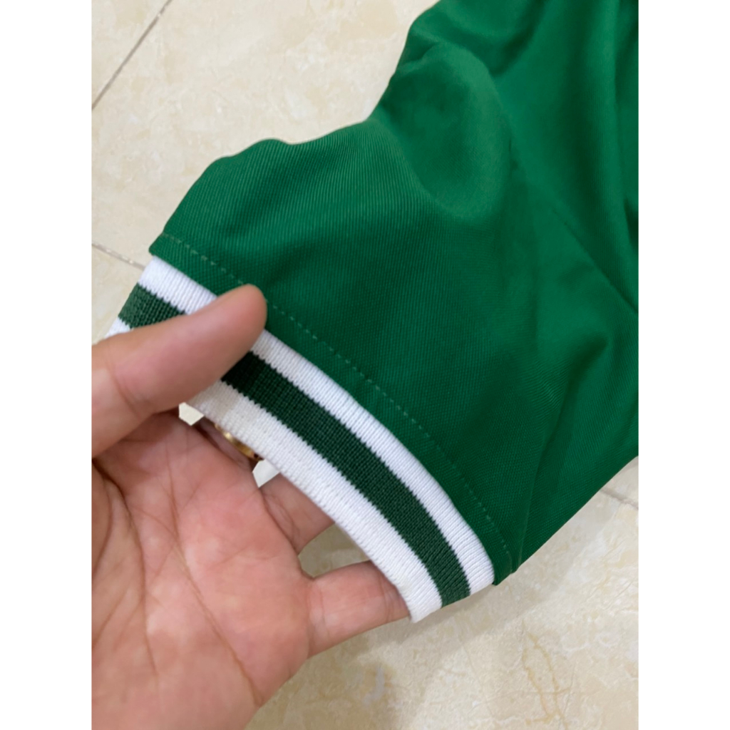 Áo POLO XANH LÁ PHỐI BAISC ,  co giãn mát mịn cảm giác dễ chịu phong cách trẻ trung.