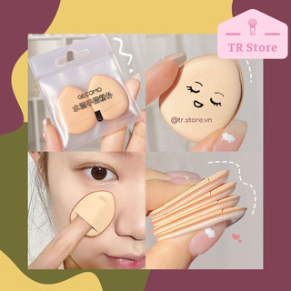 Set 2 mút trang điểm mini đầu ngón tay Gecomo dành cho cushion, đánh nền, che khuyết điểm,...