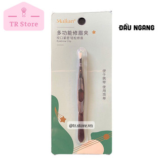 Nhíp Malian Thép Không Gỉ Cao Cấp - Đầu Xéo/Nhọn Nhổ Lông Mày Siêu Bén