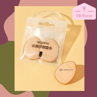 Set 2 mút trang điểm mini đầu ngón tay Gecomo dành cho cushion, đánh nền, che khuyết điểm,...