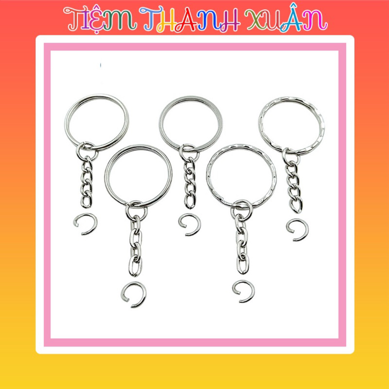 Set 10/20/50 Khoen Móc Móc Khoá Trơn Handmade Tiệm Thanh Xuân