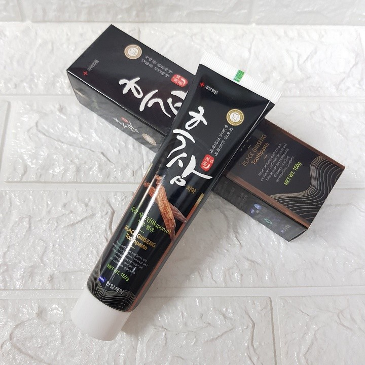 Kem Đánh Răng Hàn Quốc Hắc Sâm Hanil Black Ginseng Toothpaste 150g ,Chống Viêm Nứu, Sâu Răng Hanil