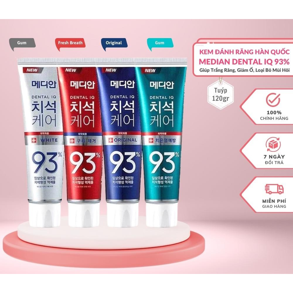 ĐÁNH RĂNG 120G MEDIAN 93% HÀN QUỐC