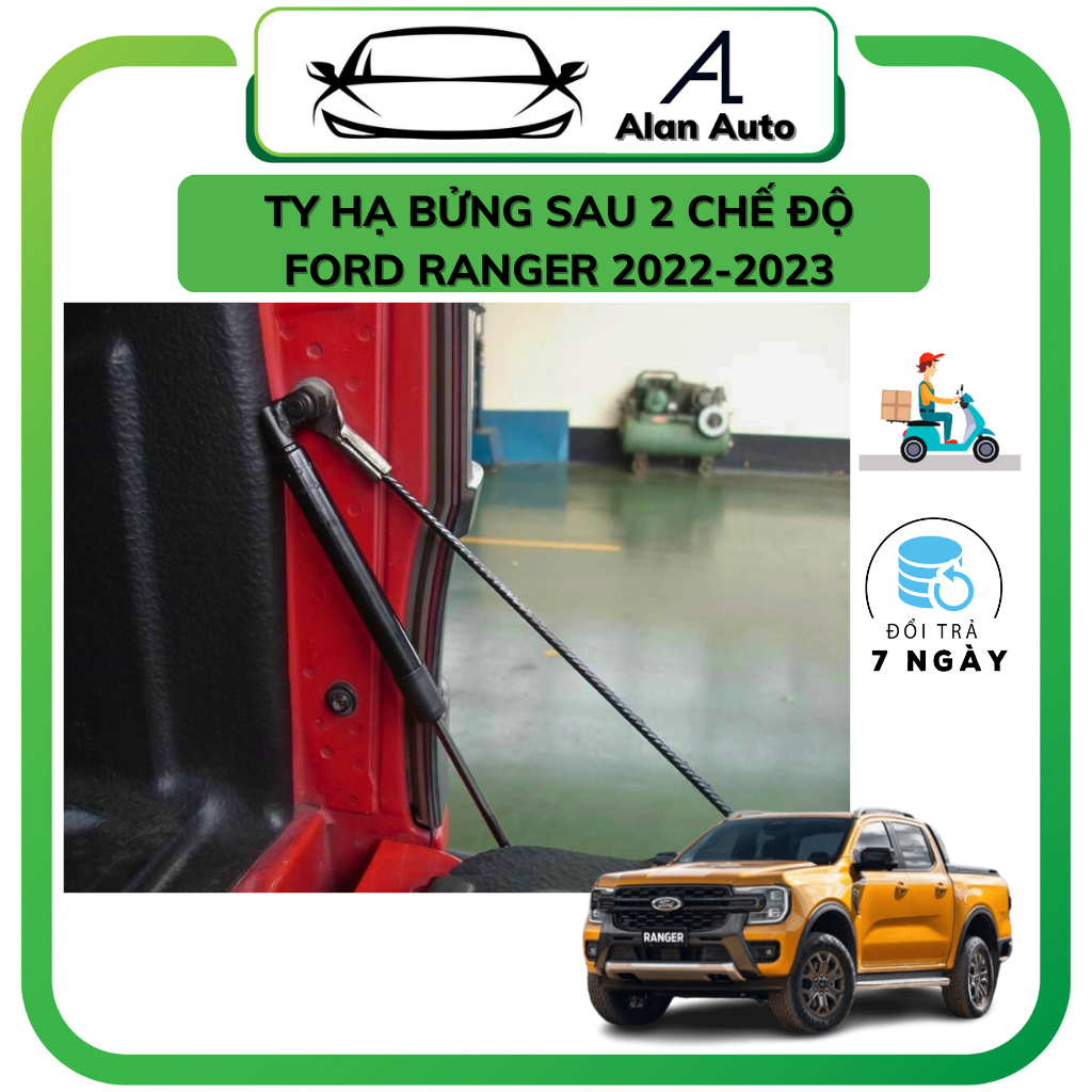 Ty hạ bửng xe Ford Ranger 2023-2024, Bộ ty nâng hạ bửng sau 1 và 2 chế độ