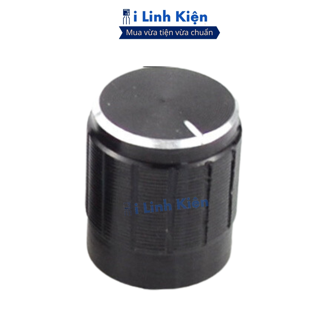 Núm chiết áp nhôm 15x17mm WH148 màu đen chính hãng ilinhkien
