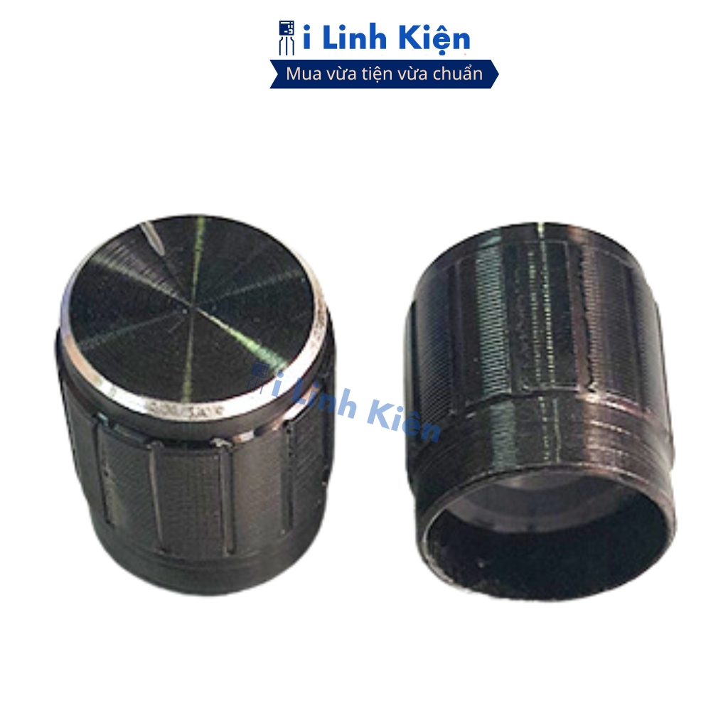 Núm chiết áp nhôm 15x17mm WH148 màu đen chính hãng ilinhkien