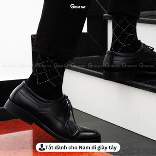 Hộp 5 đôi vớ nam cổ cao GOMTAT mẫu MIX03, chất liệu cotton cao cấp hút ẩm, thoáng khí - LUX-MIX03-CB5