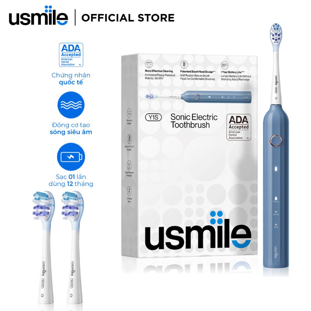 Đánh Giá Bàn Chải Điện Usmile Y1S Nâng Cấp: Sóng Siêu Âm, Pin 12 Tháng, Giá Tốt
