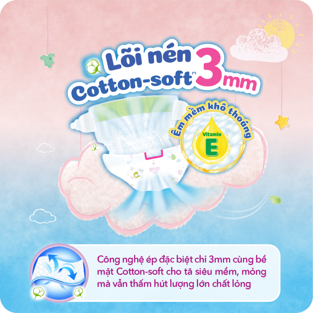 Miếng lót sơ sinh Bobby Newborn 2-60 miếng
