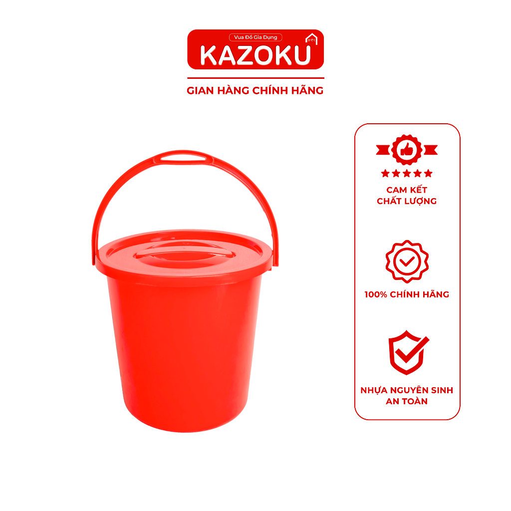 Combo Ghế Nhựa Nhí/ Ghế Nhựa Mini + Xô Nước 10L/12L/14L Nam Dương - Vua Đồ Gia Dụng Kazoku [CBGX]