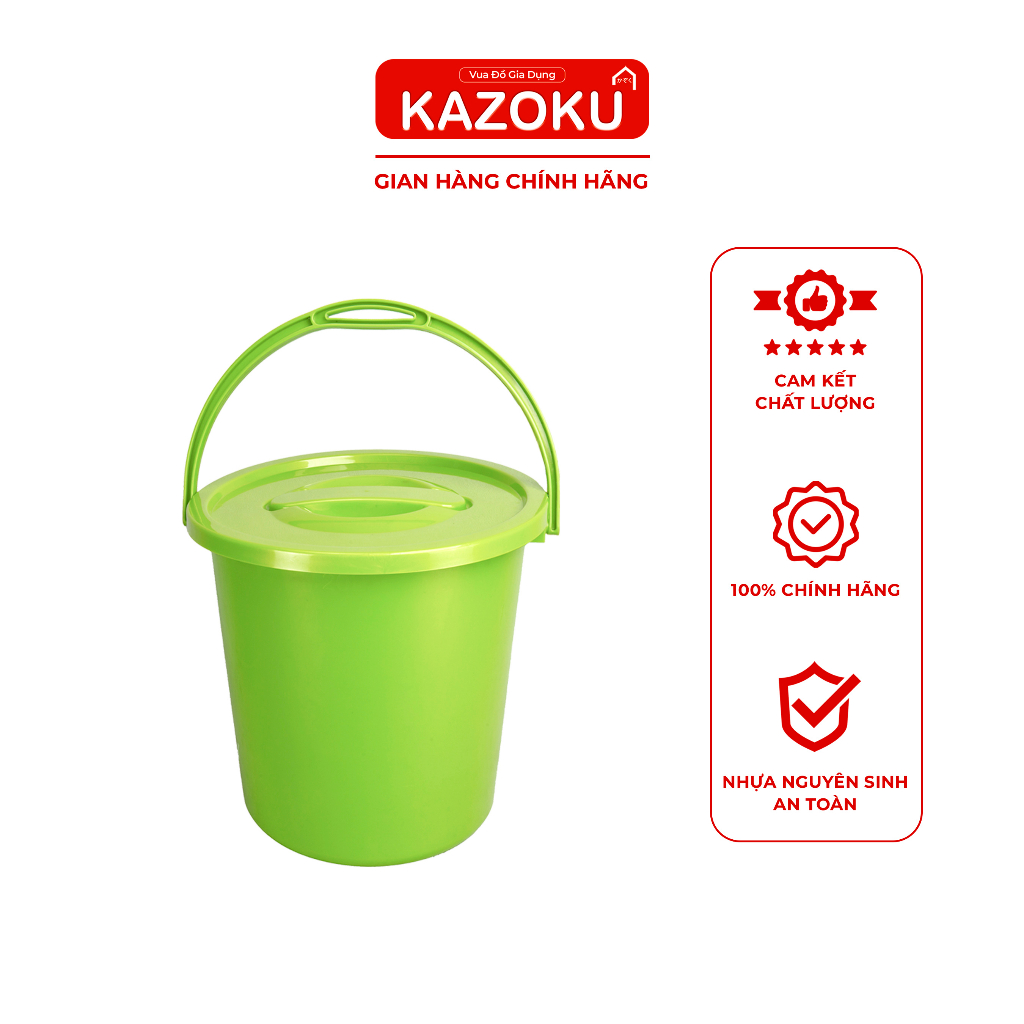 Combo Ghế Nhựa Nhí/ Ghế Nhựa Mini + Xô Nước 10L/12L/14L Nam Dương - Vua Đồ Gia Dụng Kazoku [CBGX]