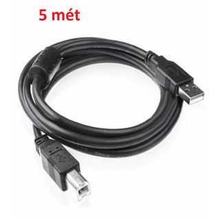 Cáp máy in dài 1.5m / 3 mét / 5 mét có cục chống nhiễu cao cấp