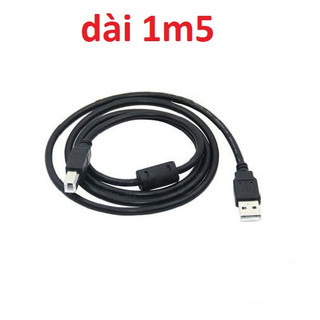 Cáp máy in dài 1.5m / 3 mét / 5 mét có cục chống nhiễu cao cấp