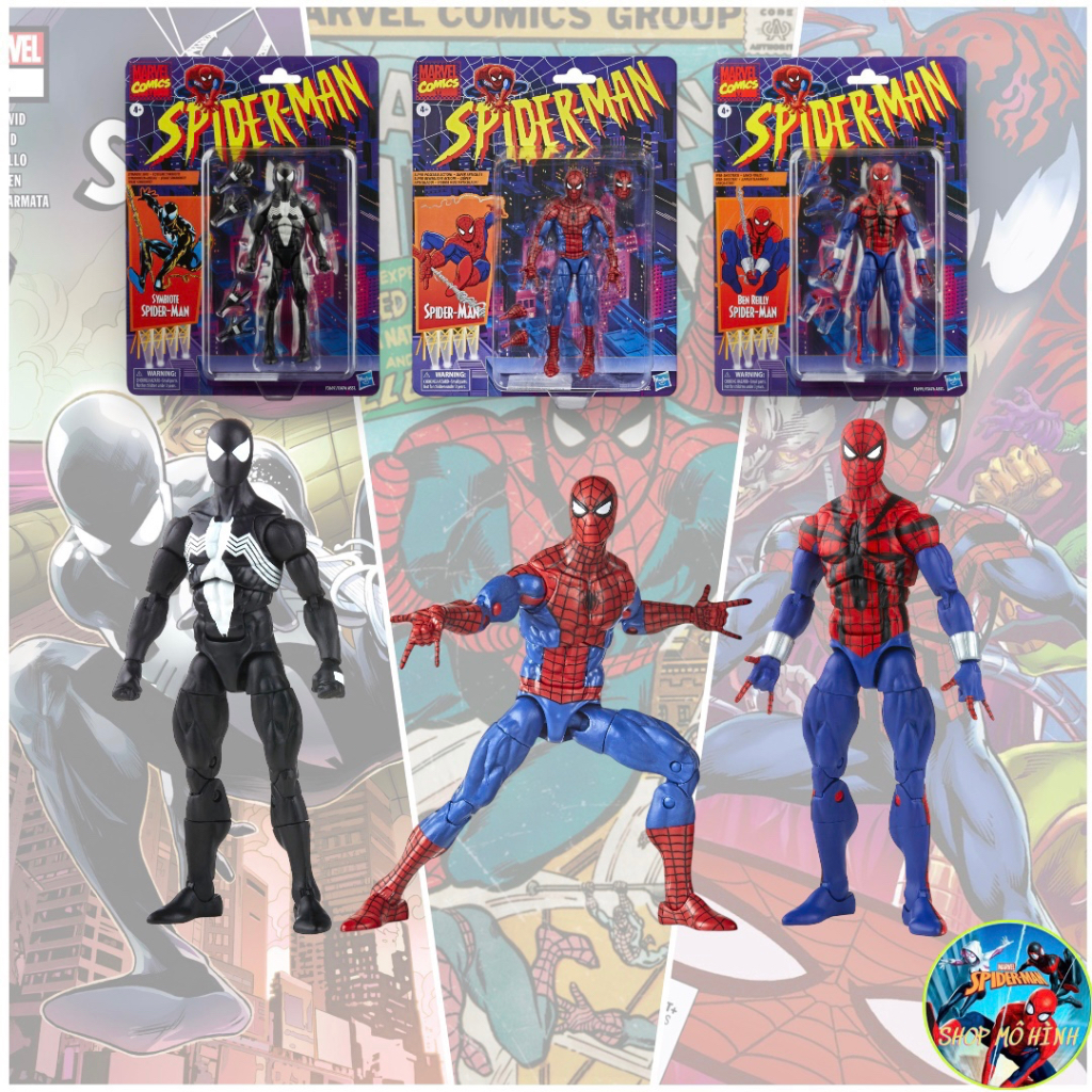 Mô Hình Người Nhện Spider Man Symbiote Ben Reilly Spider Man Retro