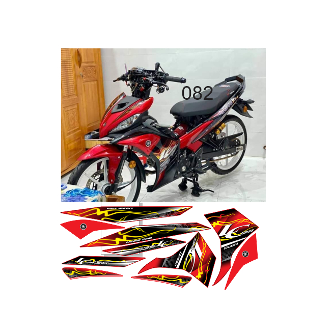 tem rời exciter 135 cao cấp đa dạng màu sắc