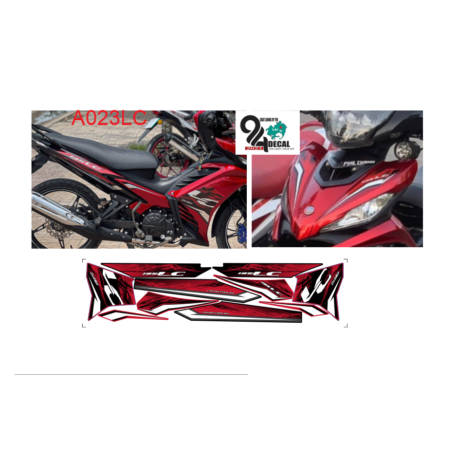 tem rời exciter 135 mẫu lc cao cấp